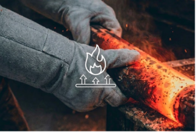 Fire and Heat Resistant Thermal Insulation Barrier for Welding and Foundry Gloves